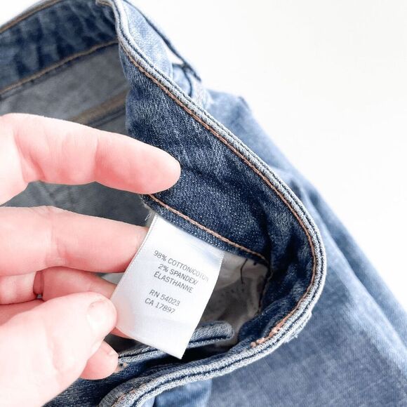 Banana Republic Womens Medium Wash Rolled Cuff Denim Cropped Jeans Blue 28 - Picture 3 of 8